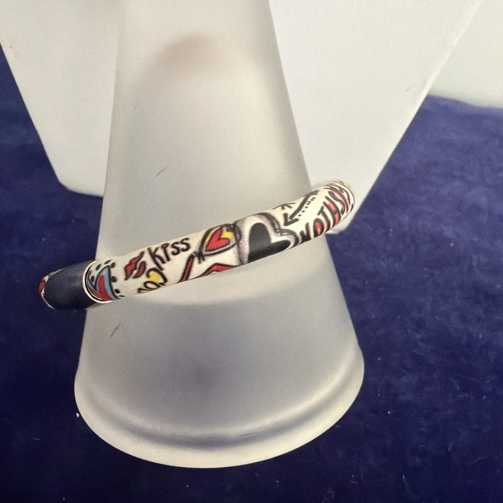 Brighton WOODSTOCK I love You Single Leather Bracelet*8